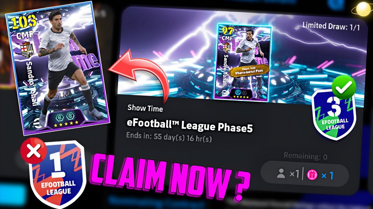 Как получить бесплатный эфир Сандро Тонали, не играя в 🌝 eFootball 2026 Mobile