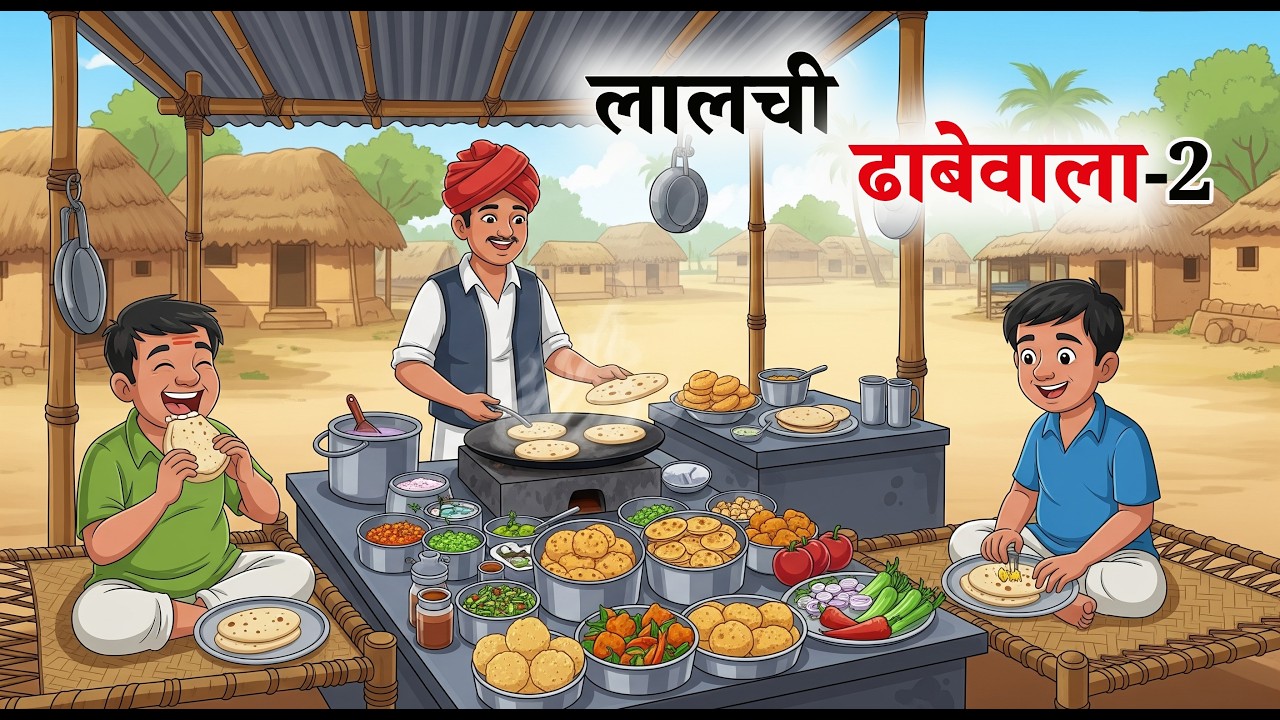 लालची ढाबेवाला | LALCHI DHABE WALA | HINDI KAHANIYA | CARTOON STORY | MORAL STORY