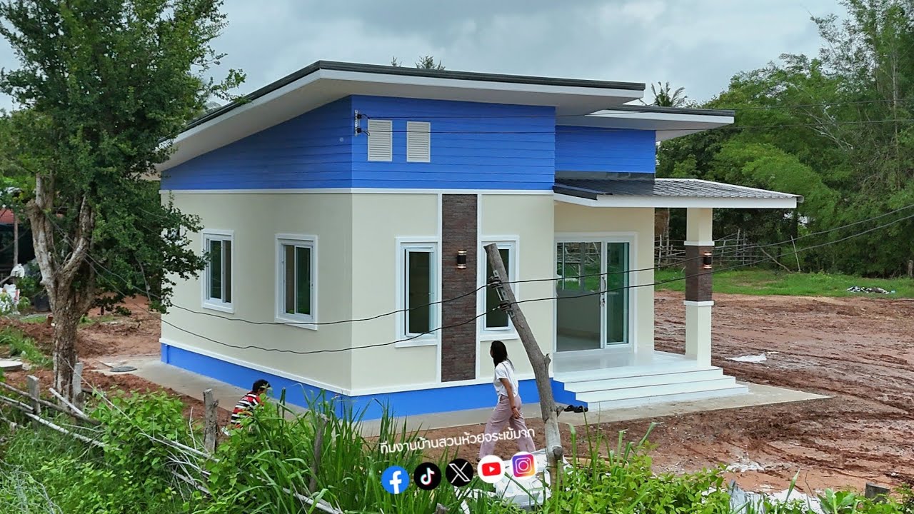รีวิวบ้านโมเดิร์นคุณกฤษฎาและคุณด้า หน้างาน ต.มะเฟือง อ.พุทไธสง จ.บุรีรัมย์