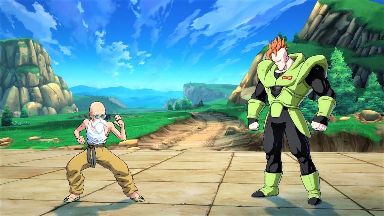 Master Roshi vs Android 16 (Hardest AI) - Dragon Ball FighterZ