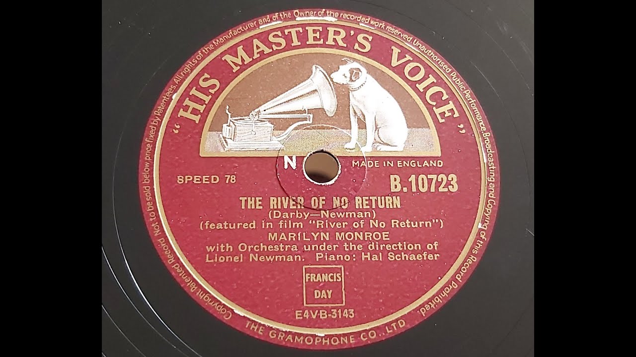 Marilyn Monroe 'The River Of No Return' 1954 78 rpm