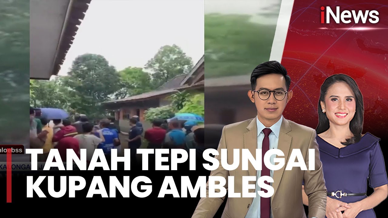 Tanah Longsor Buat Warga Panik, Tepi Sungai Kupang Ambles Di Pekalongan |iNews Pagi (25/01)