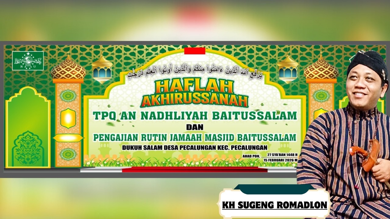 LIVE HAFLAH AKHIRUSSANAH TPQ BAITUSSALAM BERSAMA KH SUGENG ROMADLON || HADROH AL FATIMIYYAH