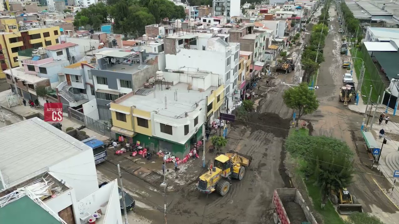 Arequipa bajo el lodo y lo que dejó la torrentera Chullo 23 de febrero