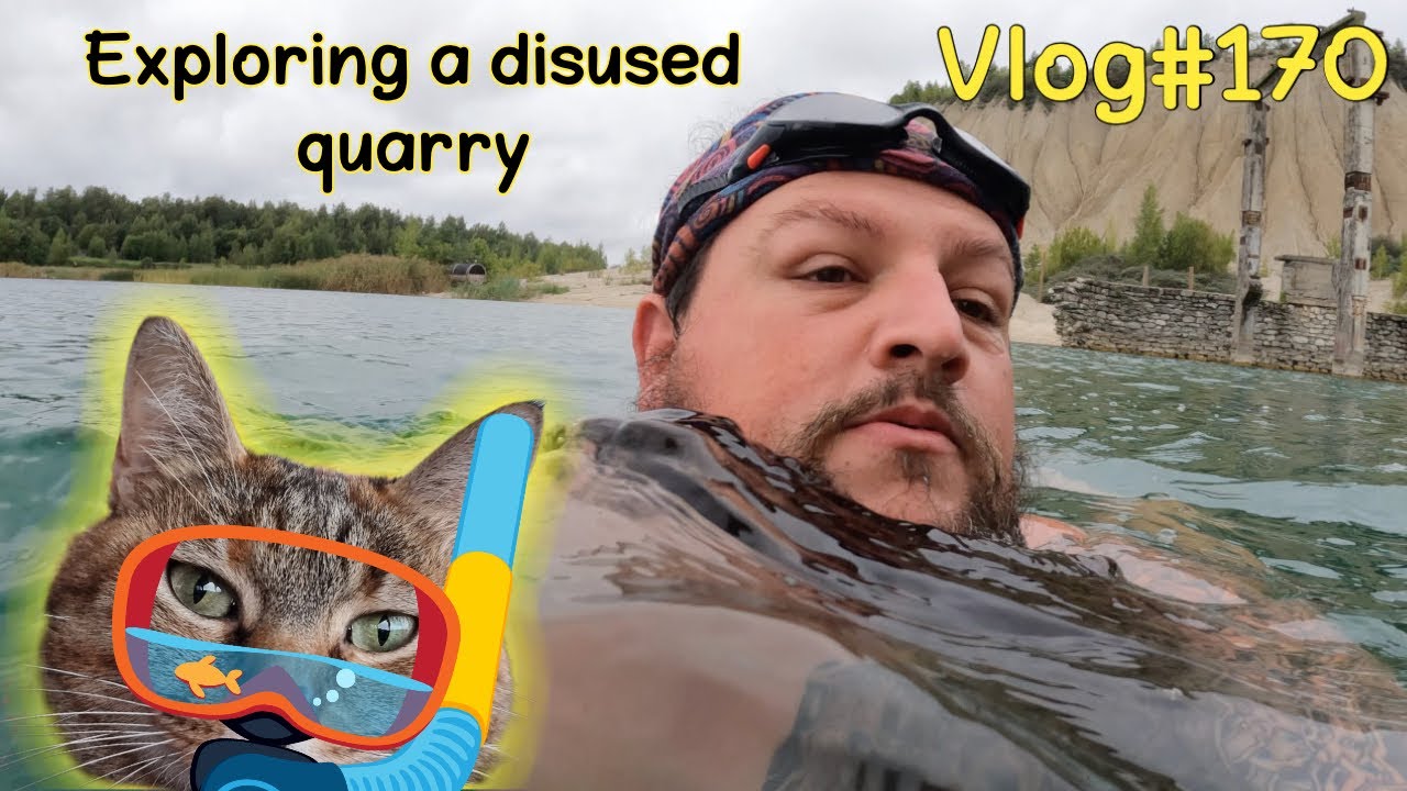 Exploring a water quarry 🏊‍♂️😻 Vlog #170
