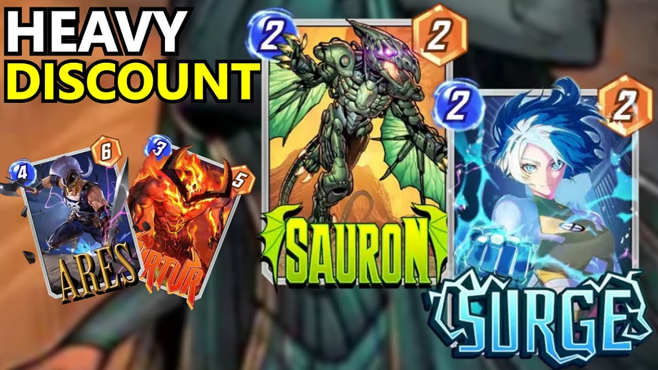 MARVEL SNAP INDONESIA - INI DIA CARA MAININ KARTU POWER BESAR DENGAN COST KECIL!! SURGE SAURON DECK