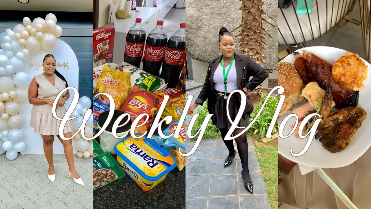 Weekly Vlog ; Baking | Grocery Haul | Back @ Office | Lavish Beauty Event | South African YouTuber🇿🇦