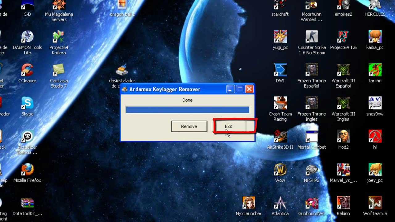 como eliminar un keylogger rapido