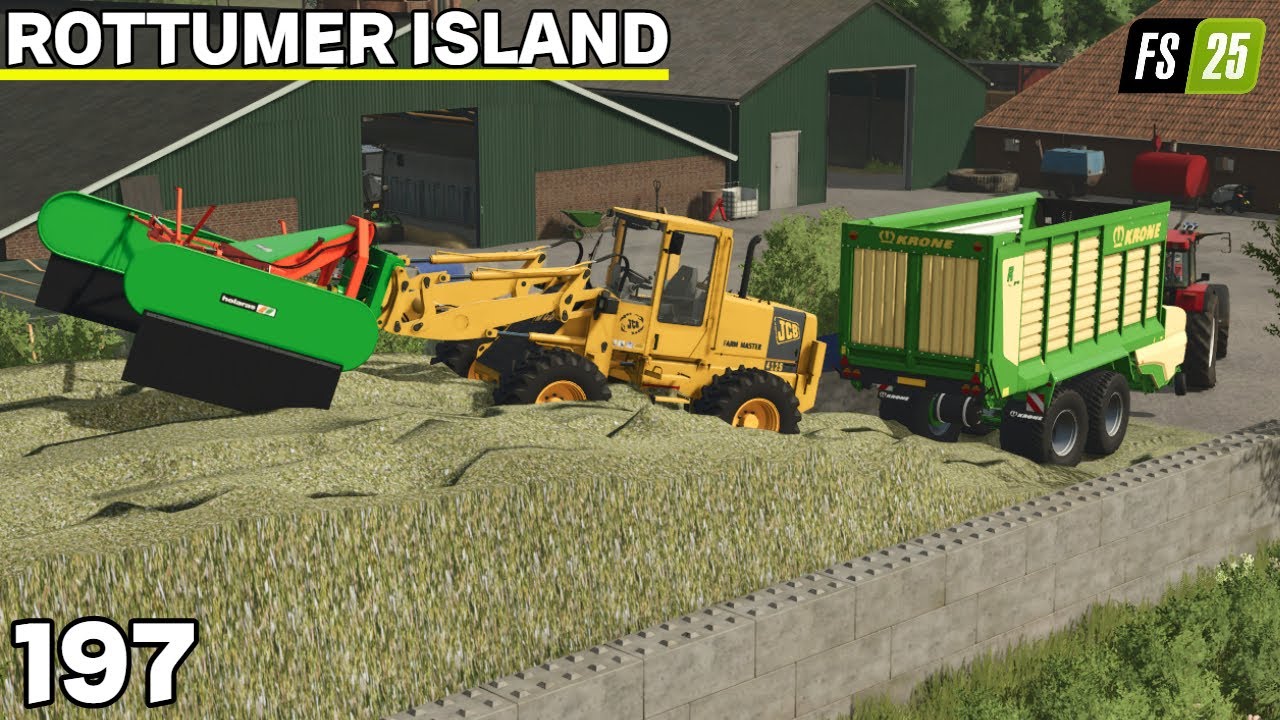Laatste Keer Inkuilen Dit Jaar & Verder Met Oogsten | Rottumer Island #197 | FS25