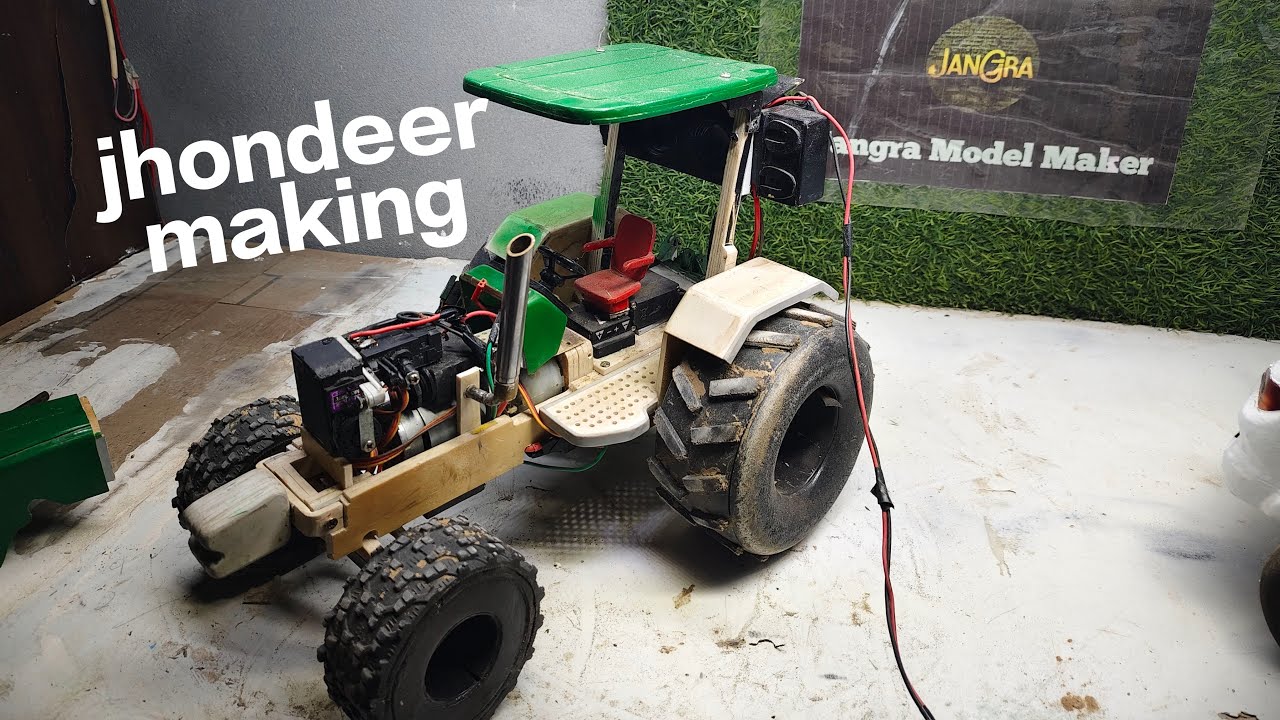 HOW to make jhondeer tractor