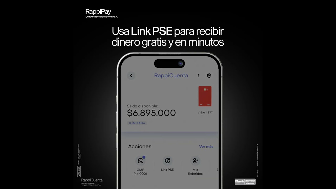 Link PSE RappiCuenta, cobra r&aacute;pido y recibe dinero en minutos y GRATIS