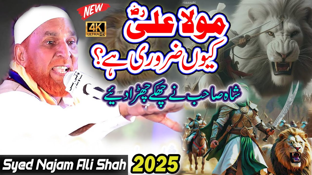 Najam Shah Bayan || Mola Ali Ki Shan By Najam Shah || Najam Shah Noshahi || Wali e Konian