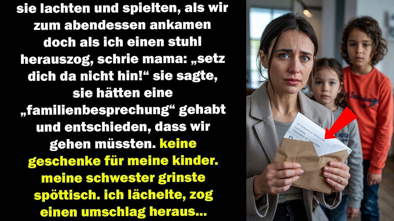 meine mutter schrie: „setz dich da nicht hin!“ keine geschenke doch was ich zerriss...