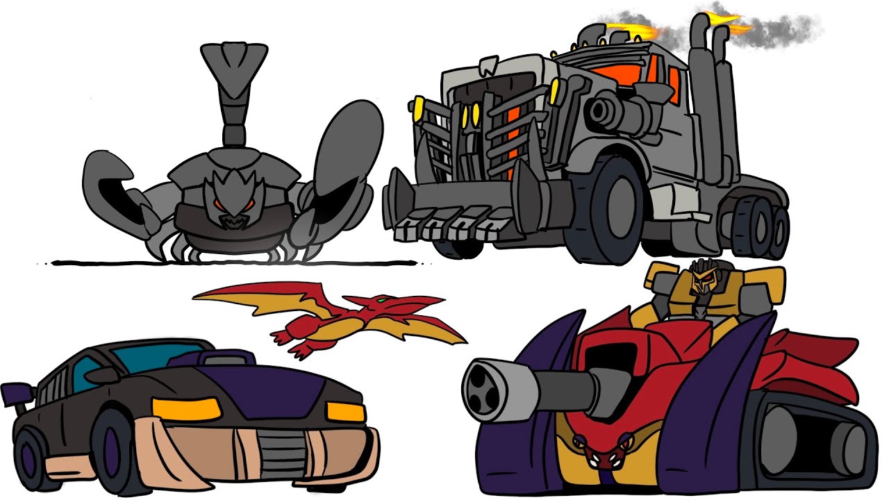 The ULTIMATE Transformers DARK BEAST ALLIANCE animation (Scourge, Battletrap, Nightbird)