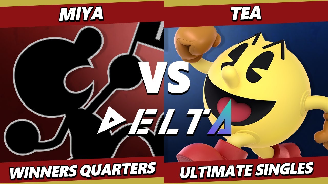 Delta 11 - Miya (Game & Watch) Vs. Tea (Pac-Man) Smash Ultimate - SSBU