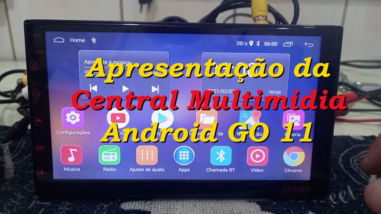 #01 Multimídia - Podofo Unboxing da multimídia chinesa com Android GO 11