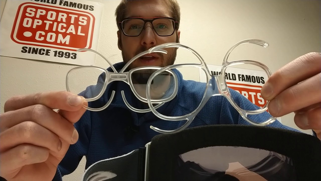 How to install and remove prescription goggle inserts