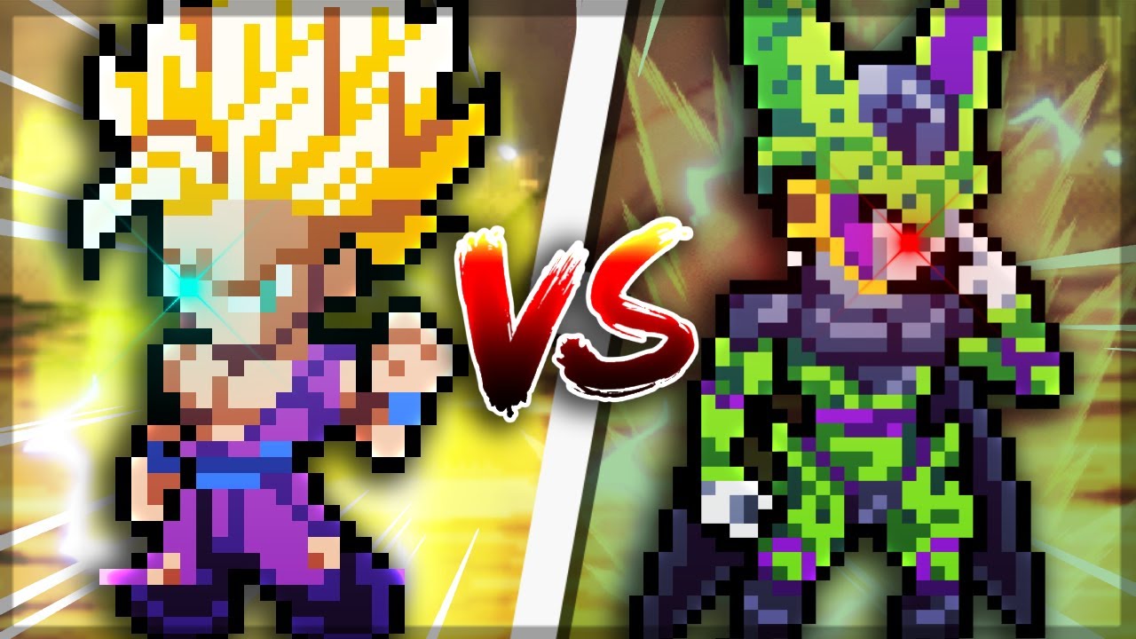 Gohan SSJ2 vs Perfect Cell (Sprite Animation)