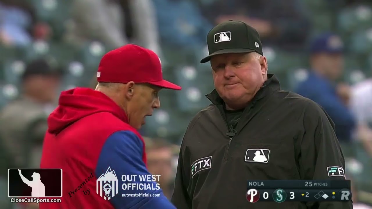Ejections 034-35 - Bill Miller Tosses Joe Girardi After Replay Time Expires, Eddings Heaves Torrens