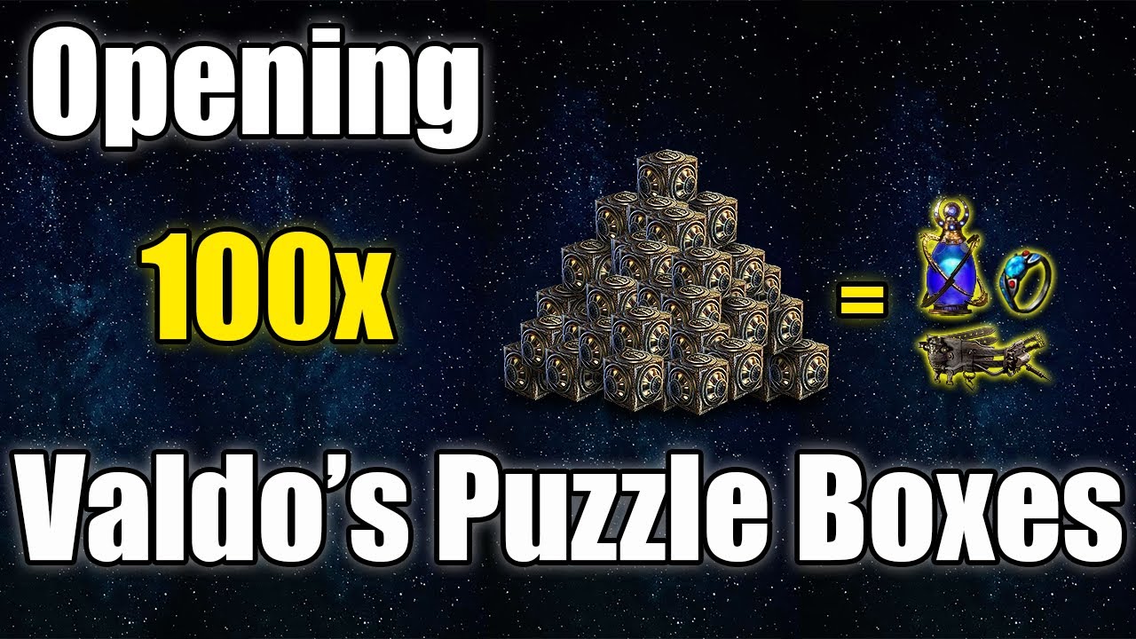 [PoE] 3.27 -  Opening 100x Valdo's Puzzle Boxes Gamble