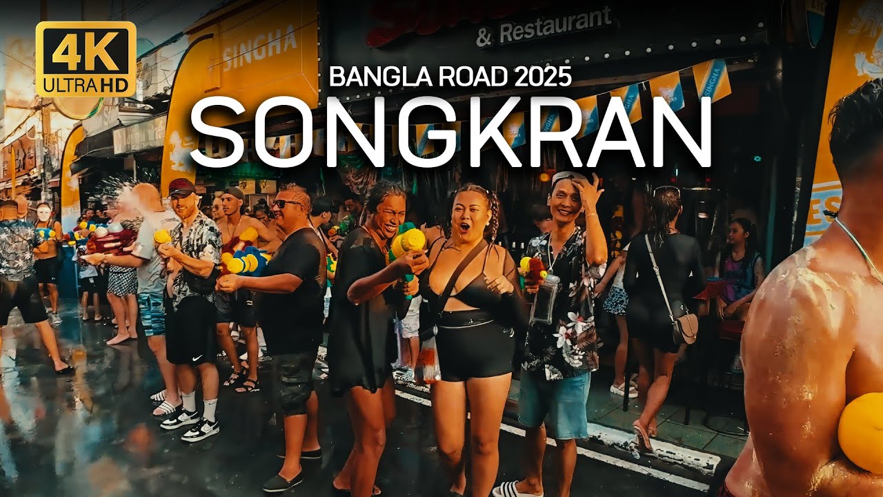 Songkran2025 in Phuket | Amazing Thailand Water Festival at Bangla Road 4K Mahasongkran Celebration
