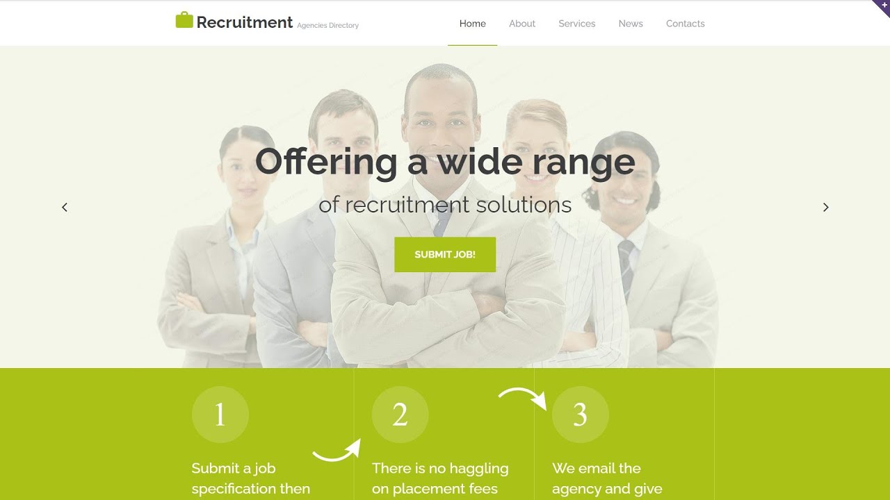 Public Relations Responsive Website Template by WT - 54957