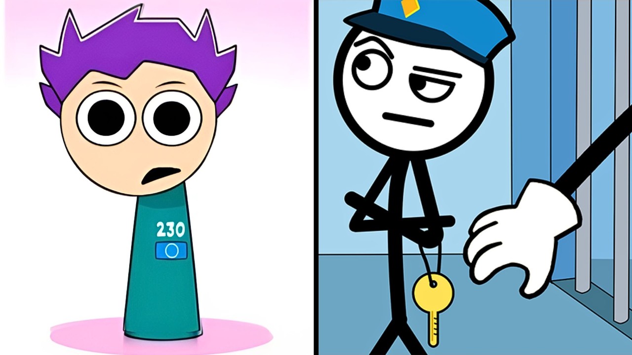 Play TikTok Gameplay THIEF PUZZLE vs SQUID GAME (Sprunki, Incredibox) — Walkthrough Trailer Video