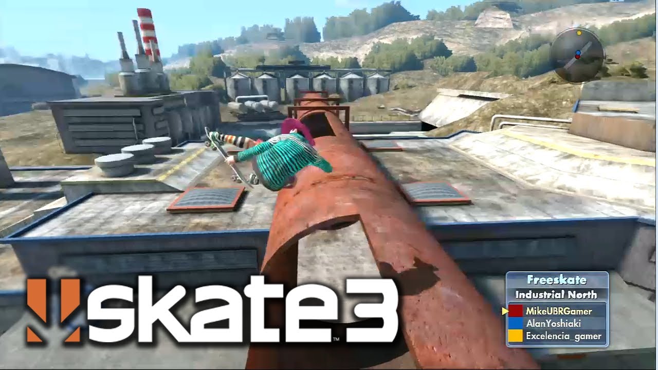 Skate 3 - ExcelenciaGamer Descendo o Cano e 1Up