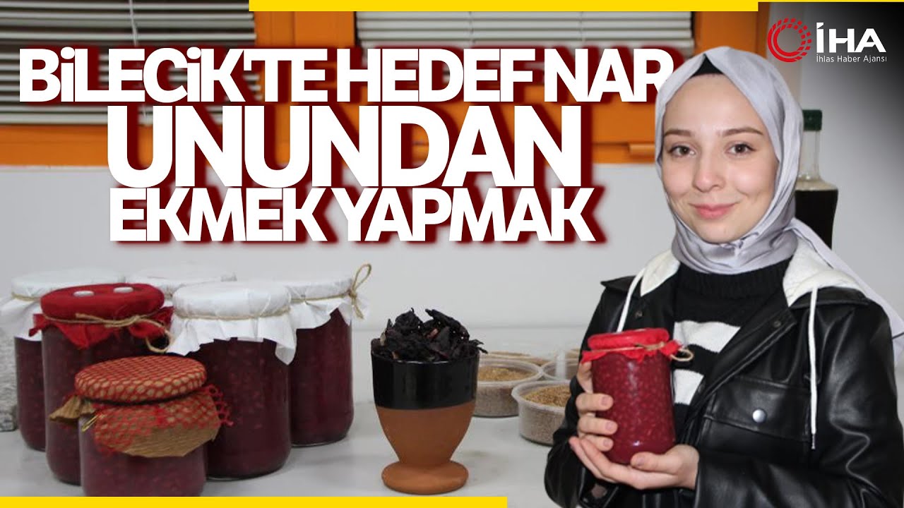 Narın Re&ccedil;eli Yapılırken Kalan Posasından Nar Unu Elde Ediliyor