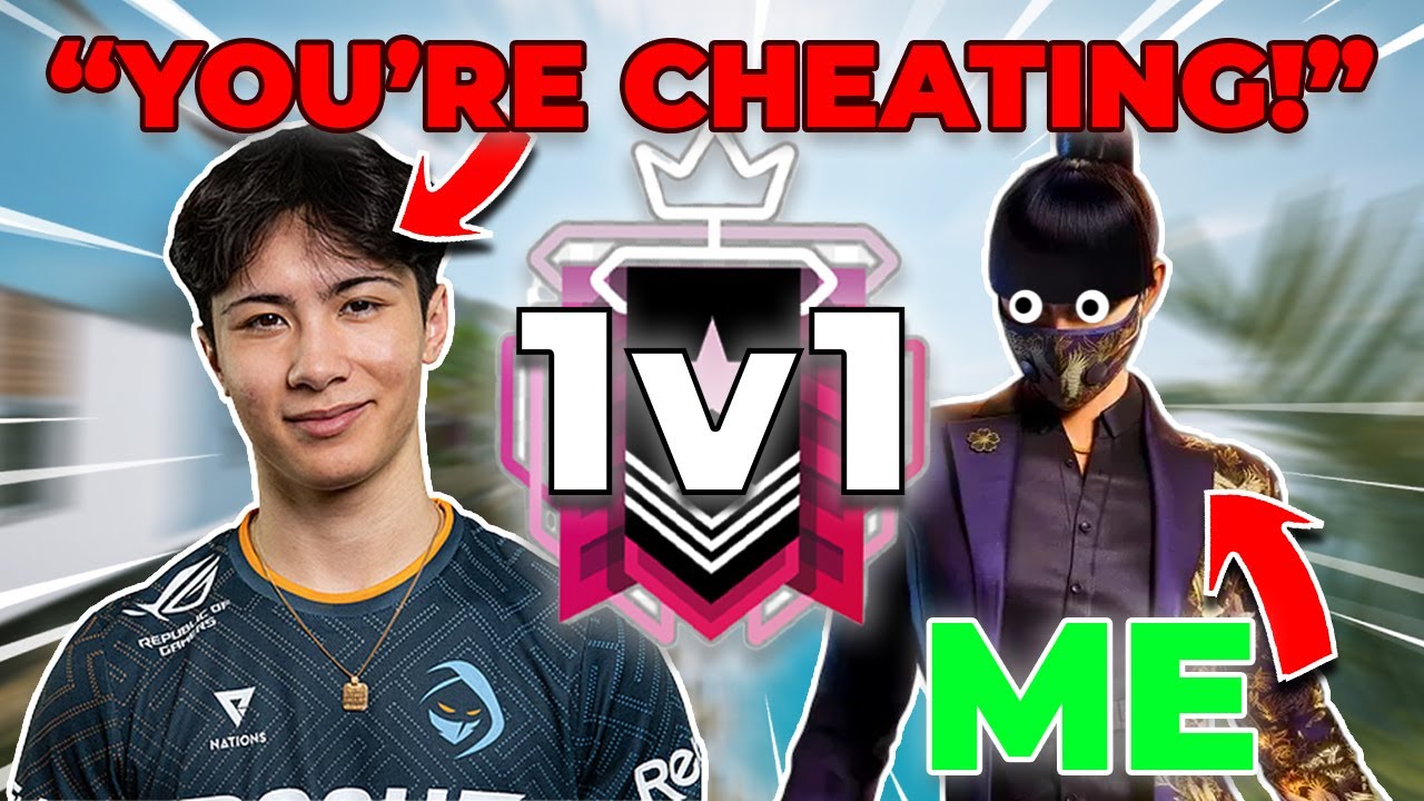 Playing 1V1 RANKED In SIEGE (CHAMP Said I Was CHEATING)