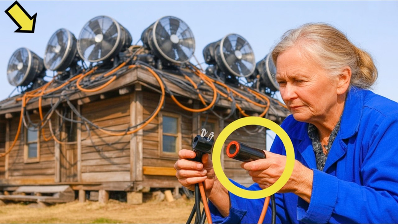 UNE MAMIE REMPLIT SON TOIT DE VENTILATEURS&hellip; ET LA RAISON VA VOUS &Eacute;PATER