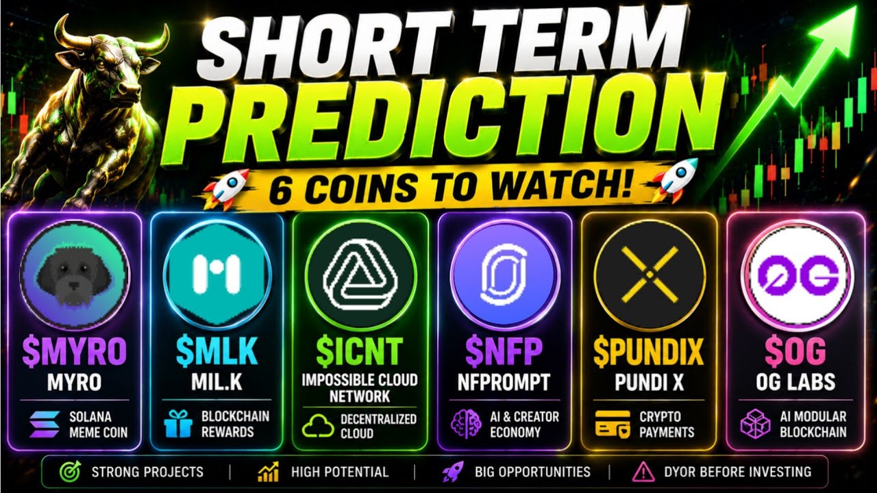 6 Altcoins Ready for Breakout 🚀 | MYRO | MLK | ICNT | NFP | PUNDIX | 0G
