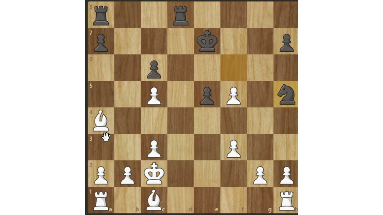 10 min chess match. Watch and see the blunders you shouldn't make during game.