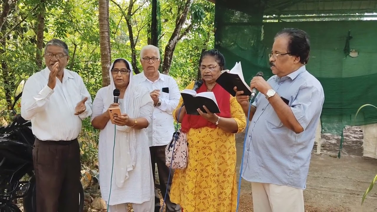 867 - വരുവിൻ ഈ നല്ല സമയം Malayalam song sung at Open air meeting - Manjadi Brethren Assembly 