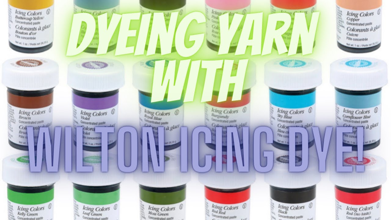 ОКРАШИВАНИЕ ПРЯЖИ С ПОМОЩЬЮ КРАСКА WILTON'S CIING DYE!