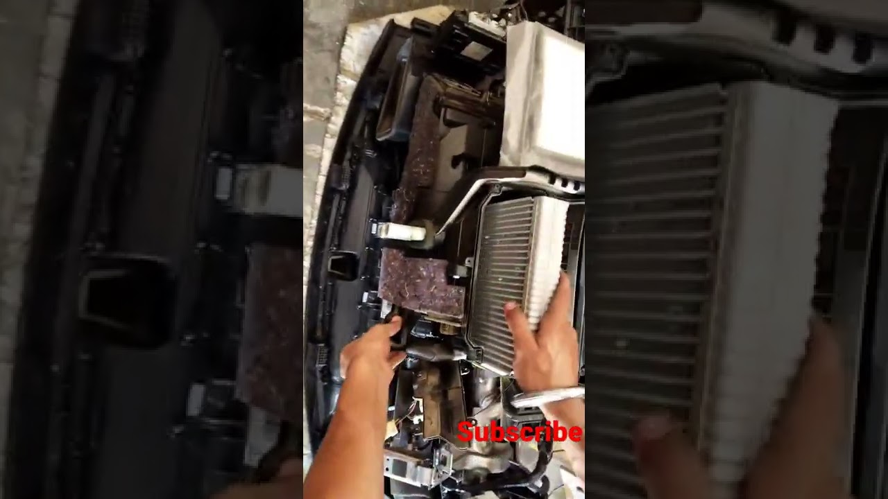 car AC cooling coil change