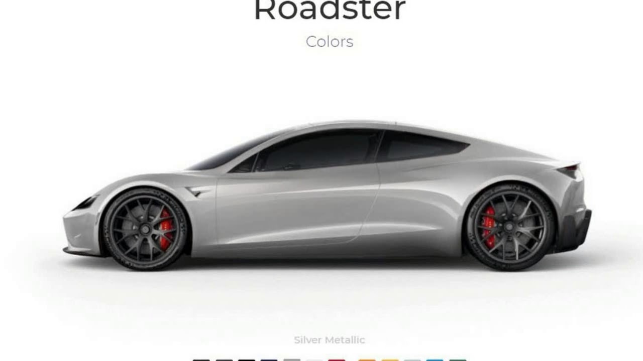 Look This !!! First Tesla Roadster Unofficial Configurator Allows You to Sample 12 Colors