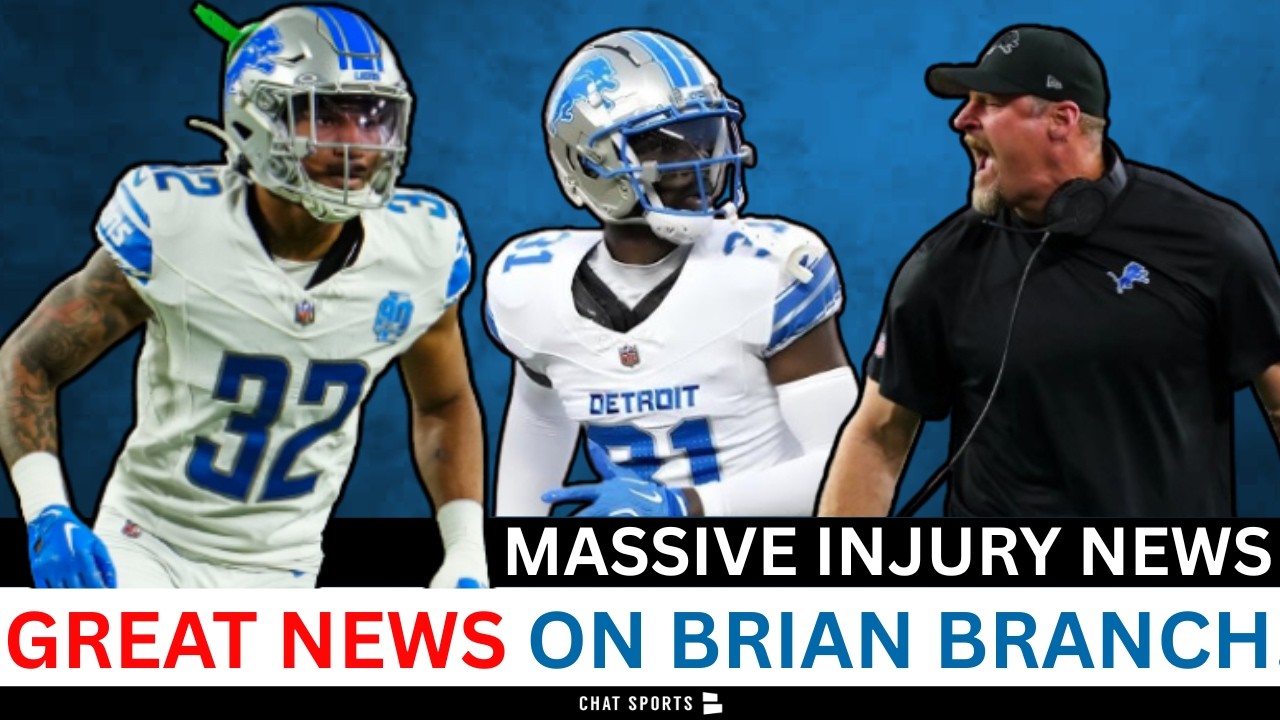 Brian Branch GOOD NEWS, Kerby Joseph INJURY UPDATE | Lions Latest