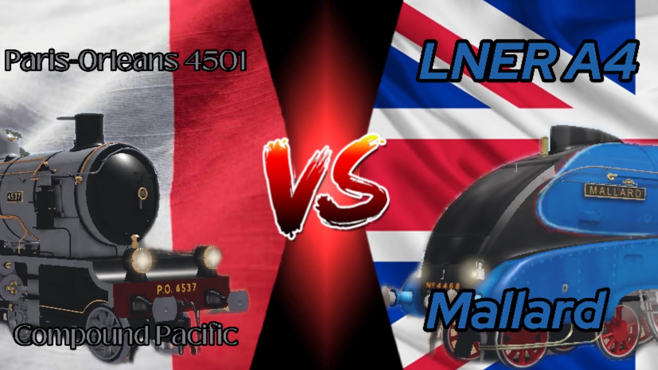 (Viewer’s Request) LNER A4 Mallard Vs. P-O 4501 Pacific!!