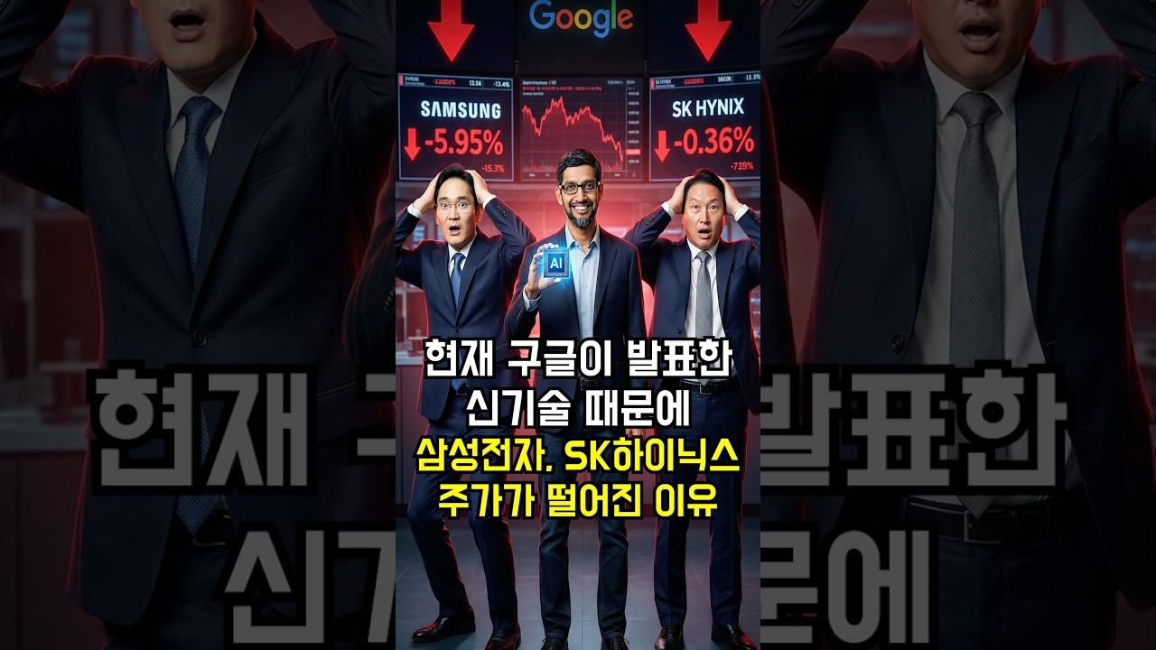 현재 구글이 발표한 신기술 때문에 삼성전자 SK하이닉스 주가가 떨어진 이유