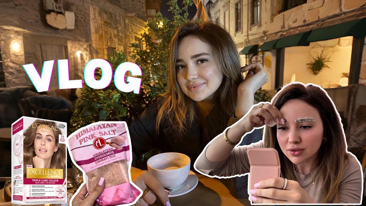 Bəzən ayrılıq xoşbəxtlikdir | Sa&ccedil; və qaşımı boyadım | Aziza Majidova VLOG 🌺🩷