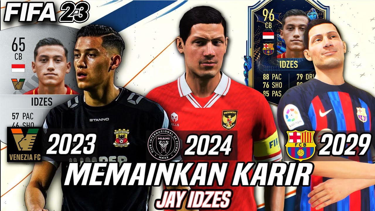 Memainkan Karirnya Jay Idzes Yang Baru Resmi Naturalisasi Jadi Warga Indonesia  - FIFA 23 Indonesia