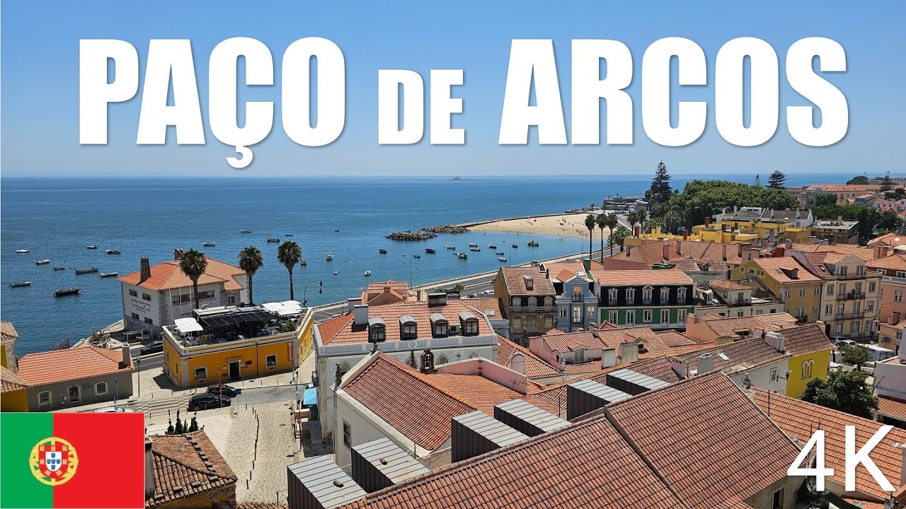 Paço de Arcos, Portugal 4K - Walking Tour -  July 2023