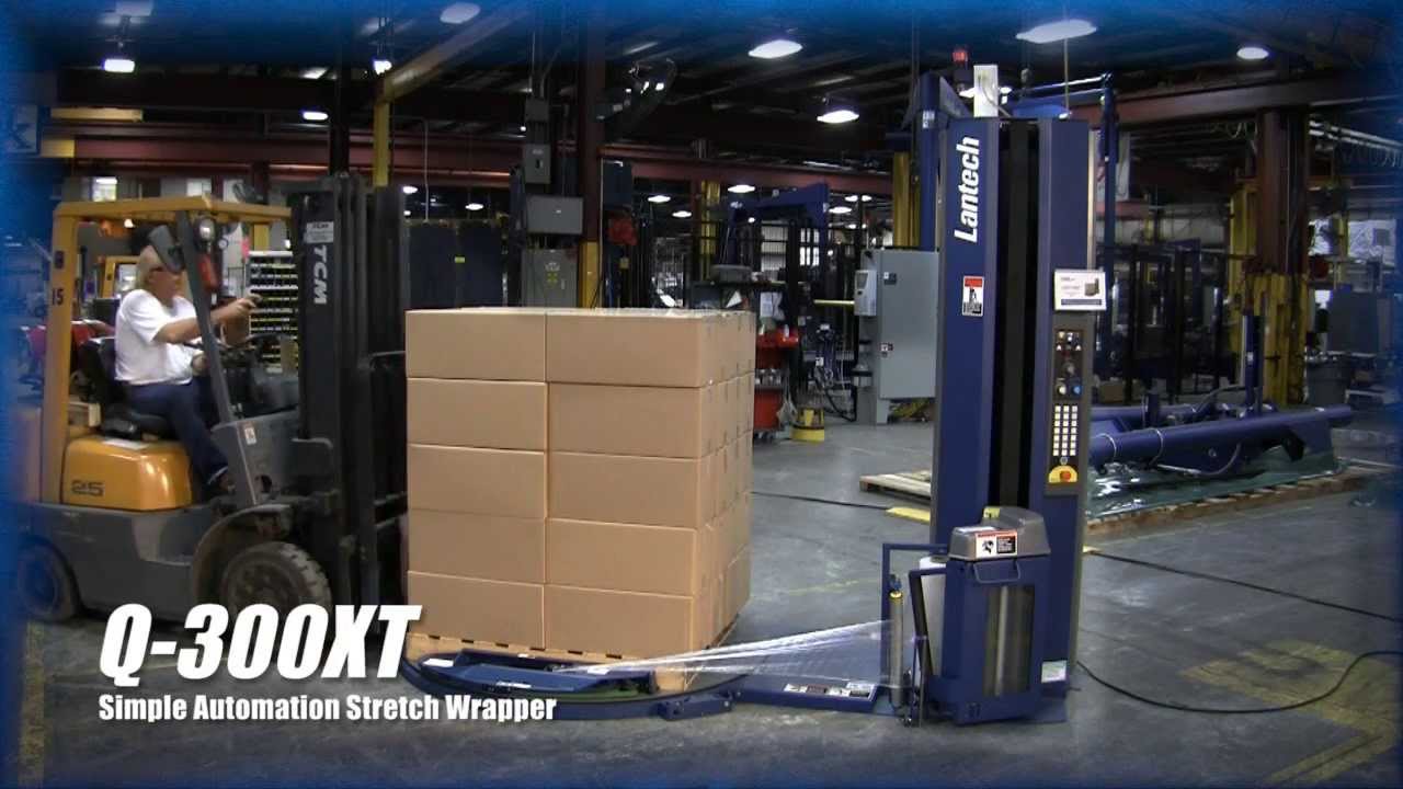 Lantech Q300XT Semi-Automatic Stretch Wrapper