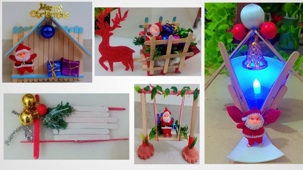 5 best icecream stick craft for christmas #5 best craft for christmas #easy christmas craft #diy