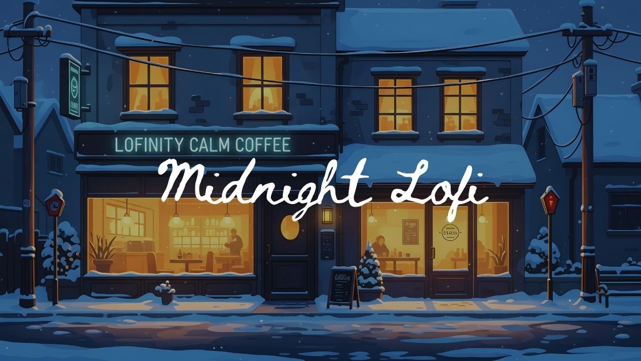 Cozy Snowy Café Music ☕ Lofi Beats for Study, Work & Sleep