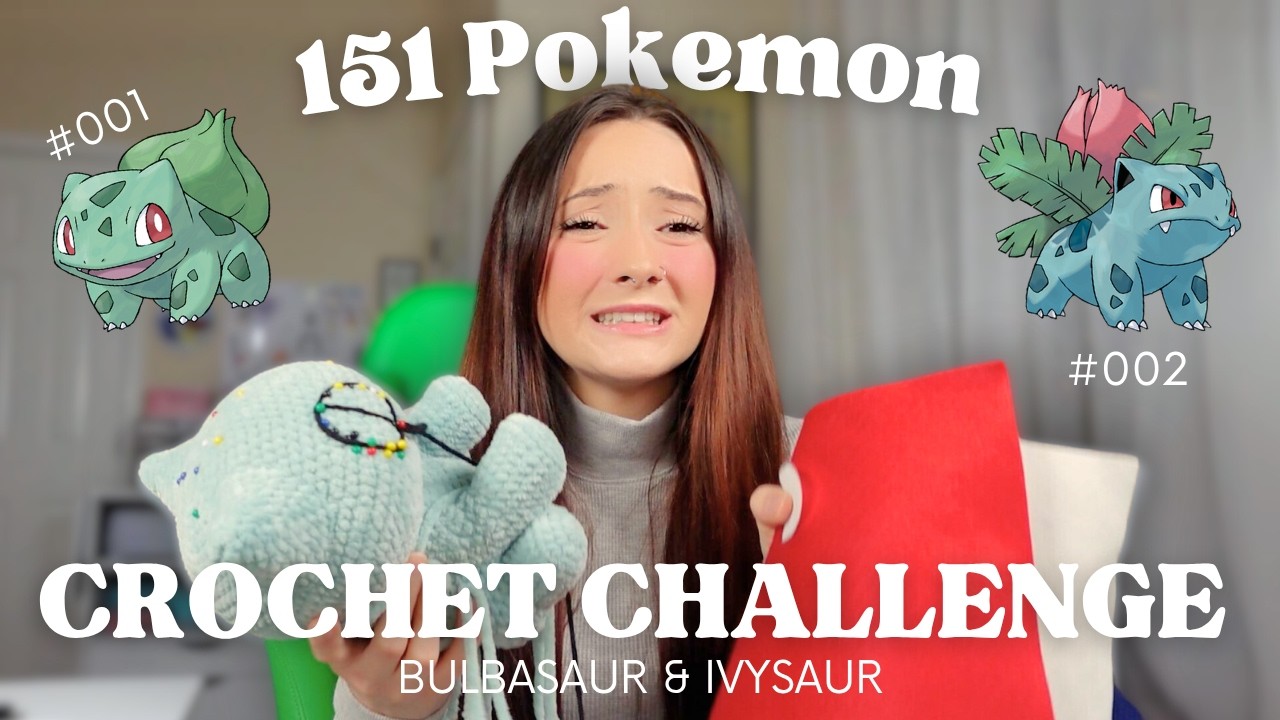 Battling the Struggle to Crochet Bulbasaur | 151 Pokemon Crochet Challenge (Ep. 2)