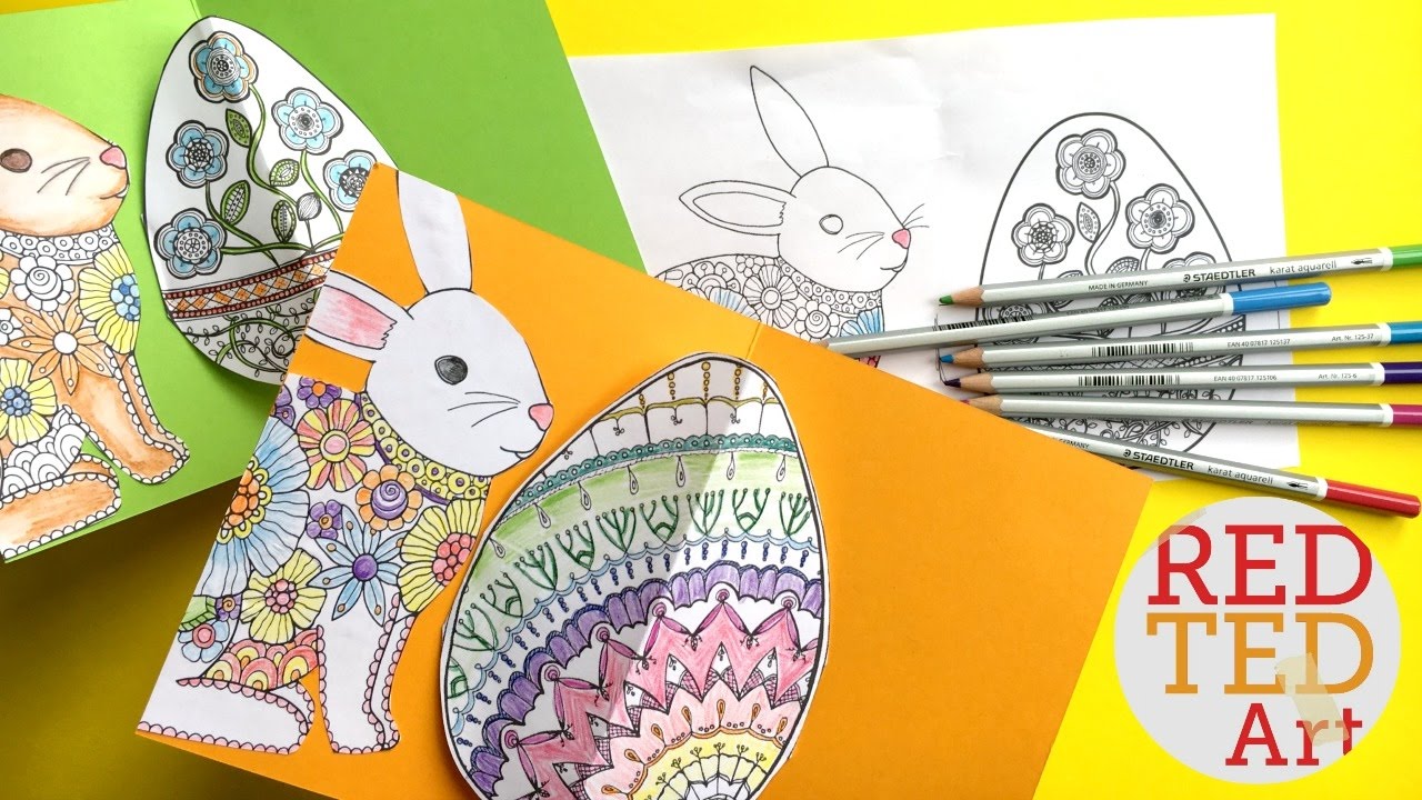 Easy Pop Up Easter Card - 3D Easter Egg DIY