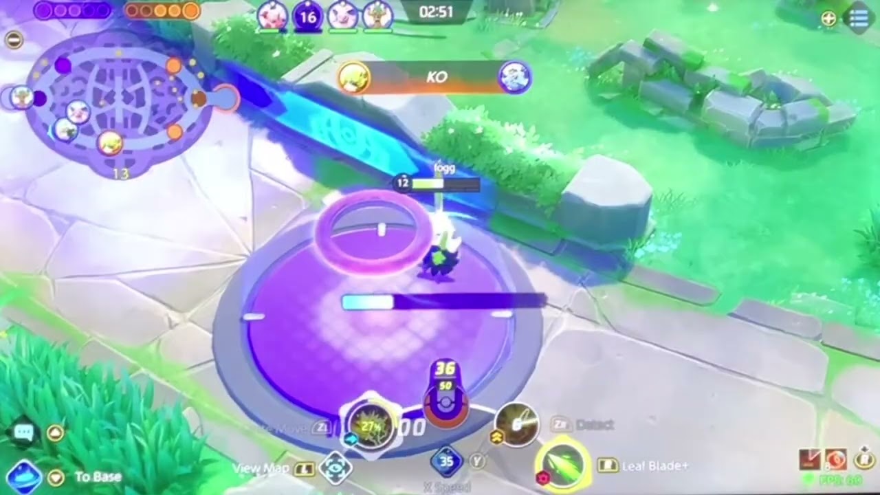 Pokémon Unite Draft Mode Master Rank (Leaf Blade/Detect Sirfetch’d)