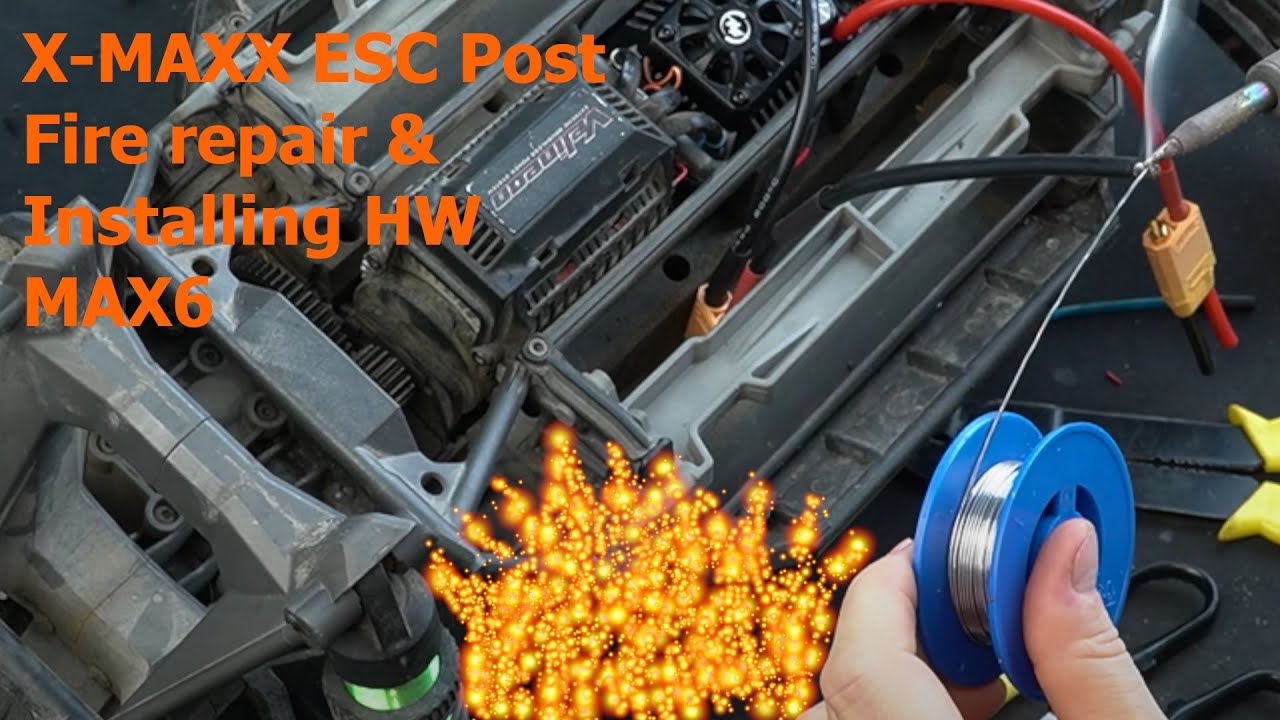 Fixing Traxxas X-MAXX after ESC fire